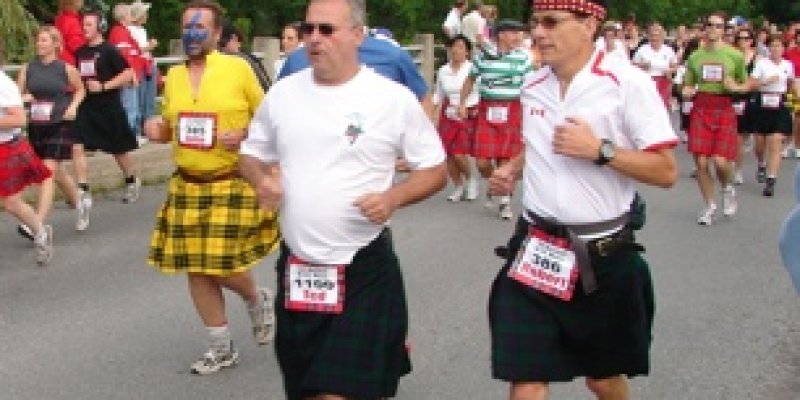 Writers Festival Tent at Perth’s World Record Kilt Run